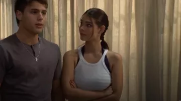 Re/Done Cropped Rib Tank worn by Electra Forrester ( Laneya Grace) as seen in The Bold and the Beautiful on January 10, 2026