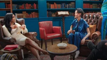 Alice And Olivia Dylan Vegan Leather High-waisted worn by Kristen Kish as seen in The Traitors (S04E02)