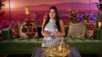 Camila Coelho Luiza Sequin Maxi Dress worn by Mercedeh Javid as seen in The Valley: Persian Style (S01E01)