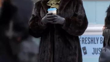 Relationship Goals Robin Thede Faux Fur Coat worn by (Robin Thede) in Relationship Goals