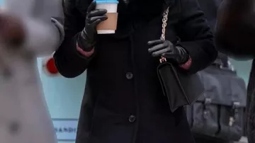 Relationship Goals Annie Gonzalez Black Wool Coat worn by (Annie Gonzalez) in Relationship Goals