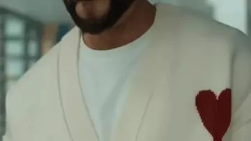 Cardigan blanc Relationship Goals Goals porté par Jarrett Roy (Method Man) dans Relationship Goals