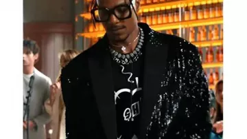 Emily In Paris S5 Meledeen Yacoubi Black Blazer worn by (Meledeen Yacoubi) in Emily in Paris (S05)