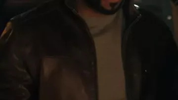 Veste en cuir Method Goals Relationship Man portée par Jarrett Roy (Method Man) dans Relationship Goals