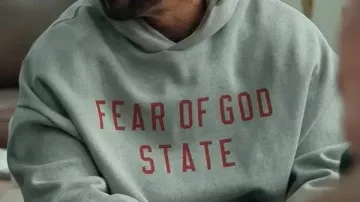 Relationship Goals Sweat à capuche gris Method Man porté par Jarrett Roy (Method Man) dans Relationship Goals