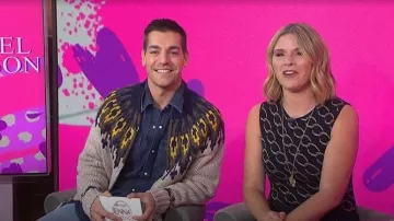 Oscar de la Renta Chain-Link Knit Dress worn by Jenna Bush Hager as seen in Today with Jenna & Friends on January 9, 2026