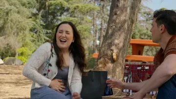 Aqua Embroidery Cardigan worn by Cecilia as seen in 9-1-1 (S09E07)