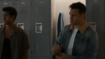Alexander McQueen Denim Jacket worn by Eddie Diaz (Ryan Guzman) as seen in 9-1-1 (S09E07)