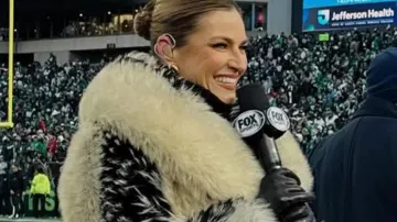 Chaqueta de piel de Erin Andrews de Erin Andrews en Hoy