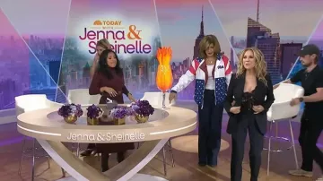 Tipsy Elves Windbreaker Jackets worn by Hoda Kotb as seen in Today with Jenna & Sheinelle  on January 12, 2026