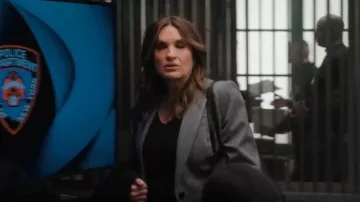 Agolde Tavi V Neck Top worn by Olivia Benson (Mariska Hargitay) as seen in Law & Order: Special Victims Unit (S27E09)