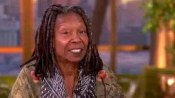 R13 Jumbo Long Sleeve Shirtdress worn by Whoopi Goldberg as seen in The View on January 12, 2026