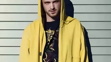 Aaron Paul Breaking Bad Yellow Hoodie
