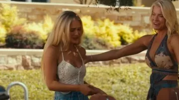 Dior Dioriviera Ecru Cotton Crochet Effect Knit worn by Ainsley Norris (Michelle Randolph) as seen in Landman (S02E09)