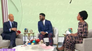 Vestido Suboo Shibori que lleva Adriana Díaz visto en CBS Mornings el 23 de diciembre de 2025