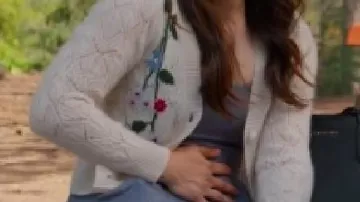 Embroidery Cardigan worn by Athena Grant (Angela Bassett) in 9-1-1