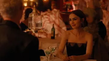 FerriFirenze Lucciola Blue Enamel Big Ring worn by Emily Cooper (Lily Collins) as seen in Emily in Paris (S05E09)