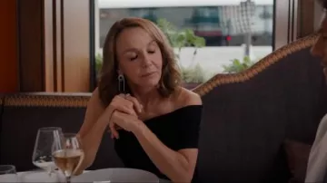 Delfina Delettrez Double Loop Tennis Earrings worn by Sylvie Grateau (Philippine Leroy-Beaulieu) as seen in Emily in Paris (S05E09)