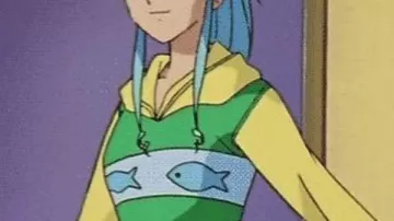 Botan Fish YuYu Hakusho Hoodie worn by in Botan and Yusuke scene