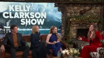 Anna Quan Logan Skirt worn by Kate Hudson as seen in The Kelly Clarkson Show on December 19, 2025