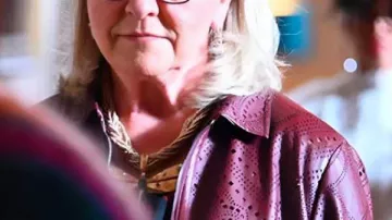 The Traitors US Season 4 Donna Kelce Leather Jacket