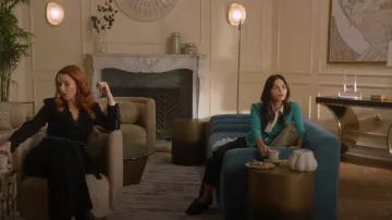 Coach Leah Platform Leather Lug Sole Loafers worn by Bailey Nune (Jenna Dewan) as seen in The Rookie (S08E01)