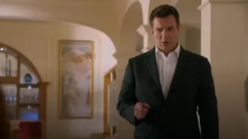 Calvin Klein Slim Fit Suit Jacket worn by John Nolan (Nathan Fillion) as seen in The Rookie (S08E01)