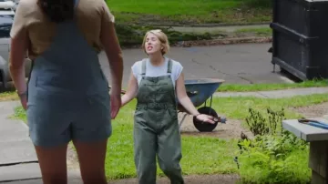 Free People We The Free Ziggy Denim Overalls worn by Erin Napier as seen in Home Town (S10E02)