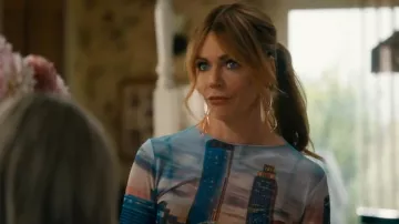Akira City Light Mesh Long Sleeve Top worn by Morgan Gillory Kaitlin Olson as seen in High Potential (S02E09)