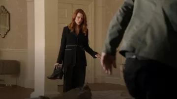 Coach Melody Wedge Bootie worn by Monica Stevens (Bridget Regan) as seen in The Rookie (S08E01)