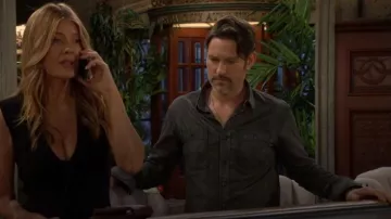 RRL Harvest Shirt worn by Daniel Romalotti (Michael Graziadei) as seen in The Young and the Restless on January 9, 2026