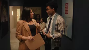 Greg Lauren Plaid Print Denim Jacket worn by Evan (Alexander Nunez) as seen in Small Achievable Goals (S02E01)