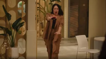 Veronica Beard Saul Cargo Pants worn by Evan Mok as seen in Small Achievable Goals (S02E01)