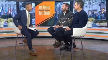 Brunello Cucinelli Cardigan in Cashmere Feather worn by Ben Affleck as seen in Today on January 13, 2026