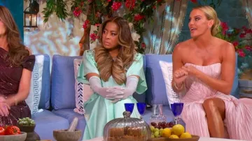 Robe en taffêta brisée bretelles Marmar Halim portée par Self (Whitney Rose) comme on le voit dans The Real Housewives of Salt Lake City (S06E17)