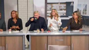 Zara Draped Dress worn by Ginger Zee as seen in Good Morning America on January 13, 2026