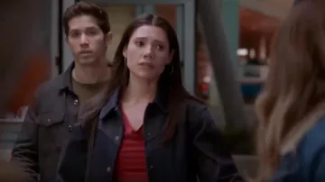 Levi's® Lennox Varsity Jacket Bold Play worn by Violet Mikami (Hanako Greensmith) as seen in Chicago Fire (S14E08)