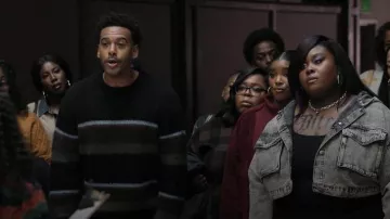 Carhartt Merton Sweater worn by Tariq (Zack Fox) as seen in Abbott Elementary (S05E10)