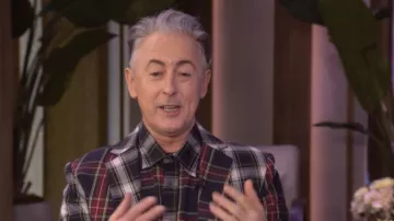 Libertine All Mods Con Suit Jacket worn by Alan Cumming as seen in LIVE with Kelly and Mark on January 14, 2026