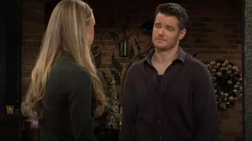 Frame Checkered Shirt worn by Kyle Abbott (Michael Mealor) as seen in The Young and the Restless on December 26, 2025