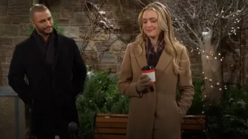 Reiss Harlow Coat worn by Claire Grace (Hayley Erin) as seen in The Young and the Restless on  December 30, 2025