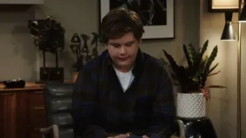 H&M Relaxed Fit Cotton Blend Shirt worn by Carter (Maxwell Simkins) as seen in Shifting Gears (S02E10)