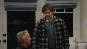 Vans Crestmont Plaid Shacket worn by Carter (Maxwell Simkins) as seen in Shifting Gears (S02E10)