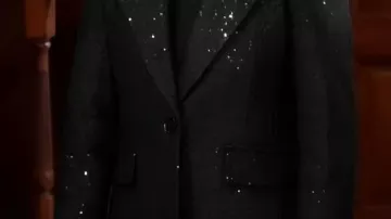 Black Sequin Coat worn by (Nikki Newman) in The Young and the Restless