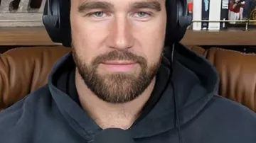 New Heights Travis Kelce Black Horse Printed Hoodie in Coaching Changes, Wildcard Recap & Jameis Winston on Giants Rookies, QB Celibacy & TD Catches | 175