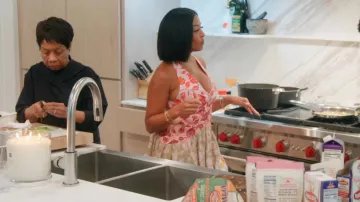 Zimmermann Lovestruck V Neck Mini Dress worn by Toya Bush-Harris as seen in Married to Medicine (S12E06)