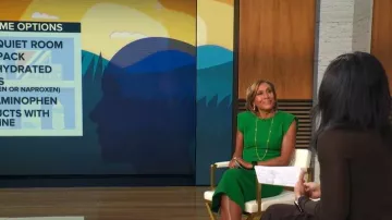 Zara Tailored Waist Midi Dress worn by Robin Roberts as seen in Good Morning America on January 14, 2026