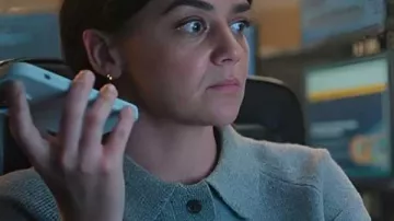 The Night Manager S02 Sally Price-Jones Grey Polo Sweatshirt worn by (Hayley Squires) in The Night Manager