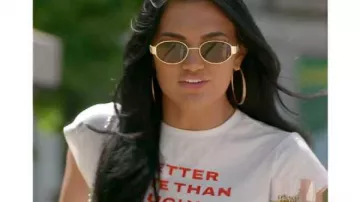 Geordie Shore S26 Abbie Holborn “Better Late Than Ugly” Crop Tee worn by Self (Abbie Holborn) in Geordie Shore