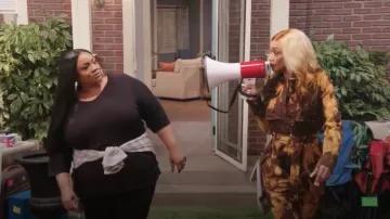 L'atiste Fierce Sepia Denim Tye Dye Jumpsuit worn by Denise (Tami Roman) as seen in The Ms. Pat Show (S05E02)